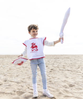 KIT DE DEGUISEMENT CHEVALIER ROUGE ENFANT RATATAM