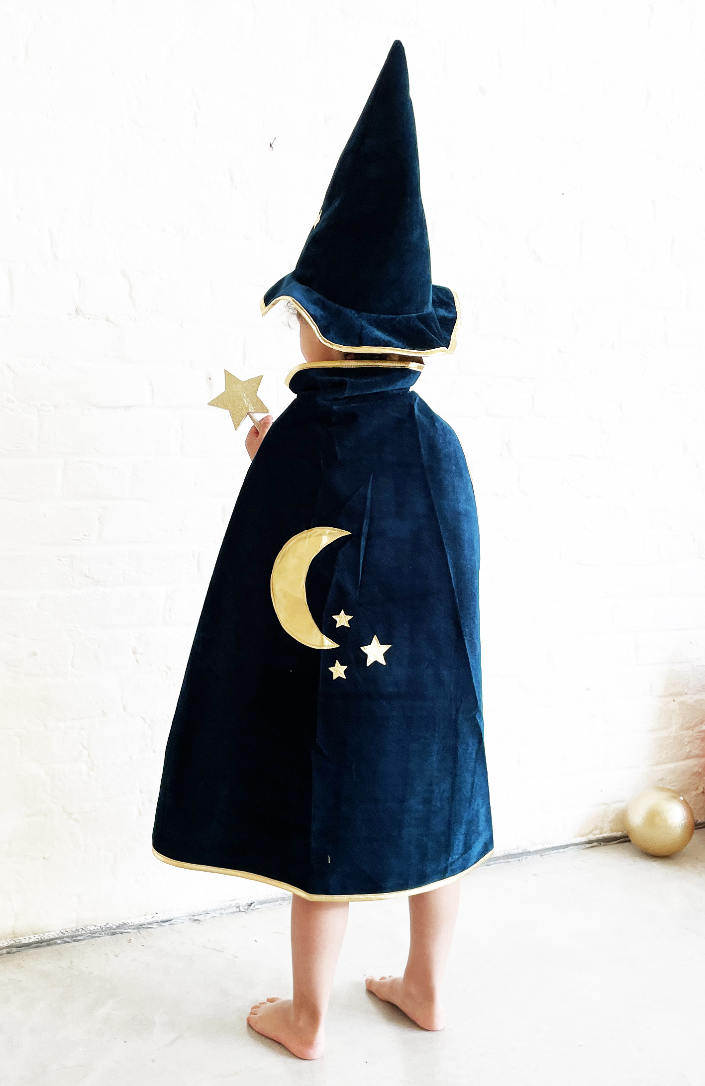 URAQT Deguisement Sorcier per Enfant, Costume de Magicien, Ensemble