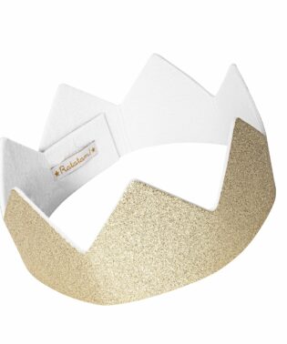 GOLD GLITTER CROWN RATATAM KIDS COSTUME C037