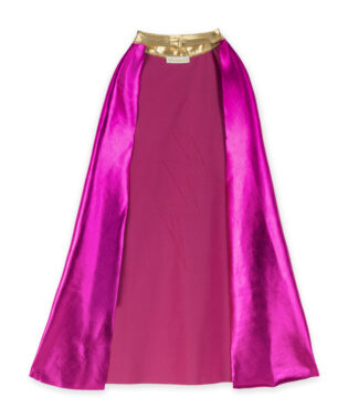 DEGUISEMENT POUR ENFANT KIT SUPER HERO ROSE SUPERGIRL AVEC MASQUE CAPE ET MANCHETTES S070 RATATAM KIDS