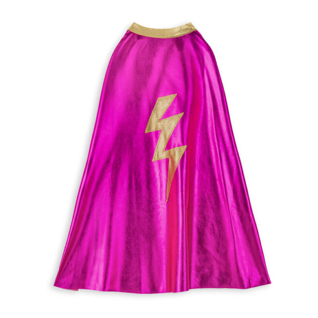 DEGUISEMENT POUR ENFANT KIT SUPER HERO ROSE SUPERGIRL AVEC MASQUE CAPE ET MANCHETTES S070 RATATAM KIDS