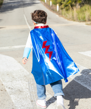 KIT SUPER HEROS BLEU S068 DEGUISEMENT RATATAM