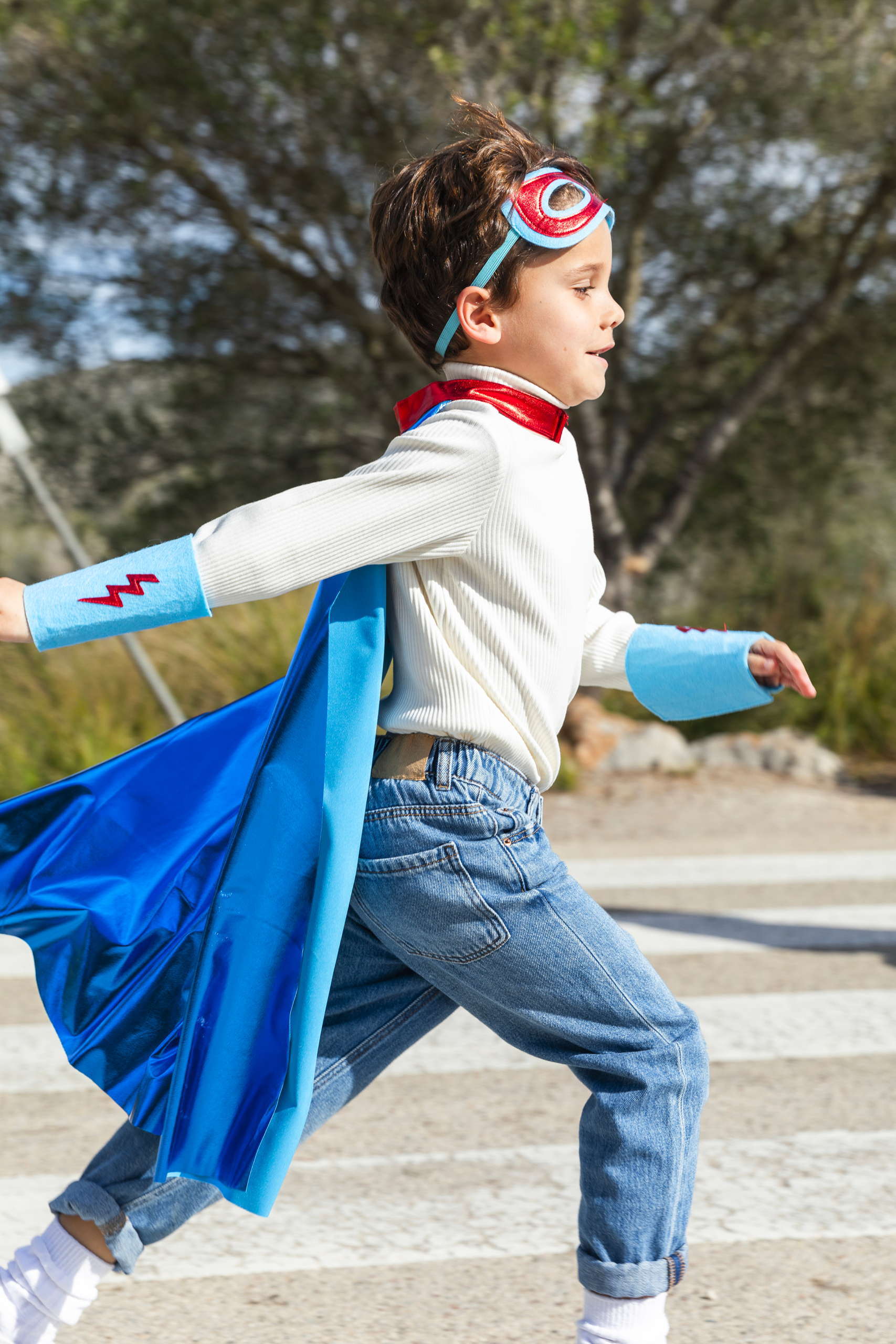 KIT SUPER HEROS BLEU S068 DEGUISEMENT RATATAM