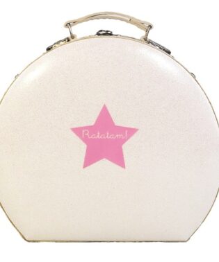 VALISETTE PAILLETTEE BLANC POUR ENFANTS RATATAM KIDS V051