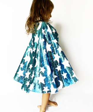 CAPE COSMIQUE BLEU JOUET DEGUISEMENT ENFANTS