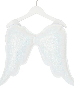 AILES DANGES PAILLETTES BLANC DEGUISEMENT ENFANT A037