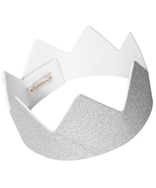 SILVER GLITTER CROWN RATATAM KIDS COSTUME C038