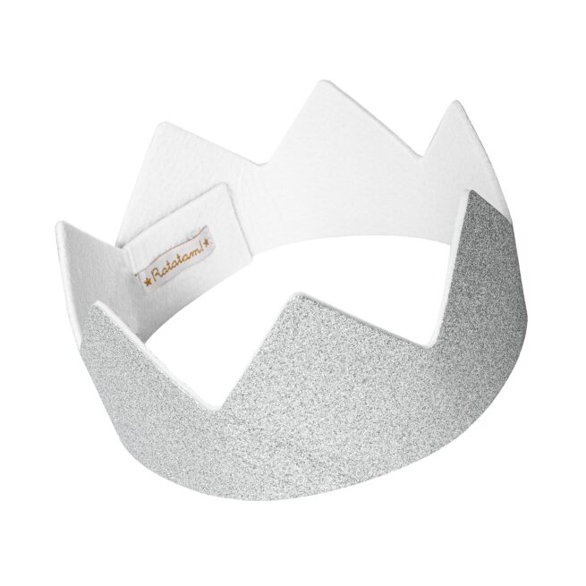 COURONNE PAILLETTES ARGENT DEGUISEMENT ENFANT RATATAM KIDS C038