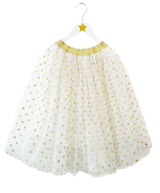 RATATAM KIDS GOLD POLKA DOT SKIRT SK-D006