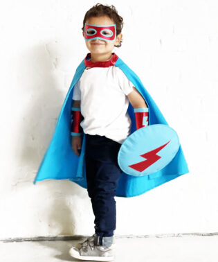 KIT SUPER HEROS BLEU ET ROUGE RATATAM KIDS