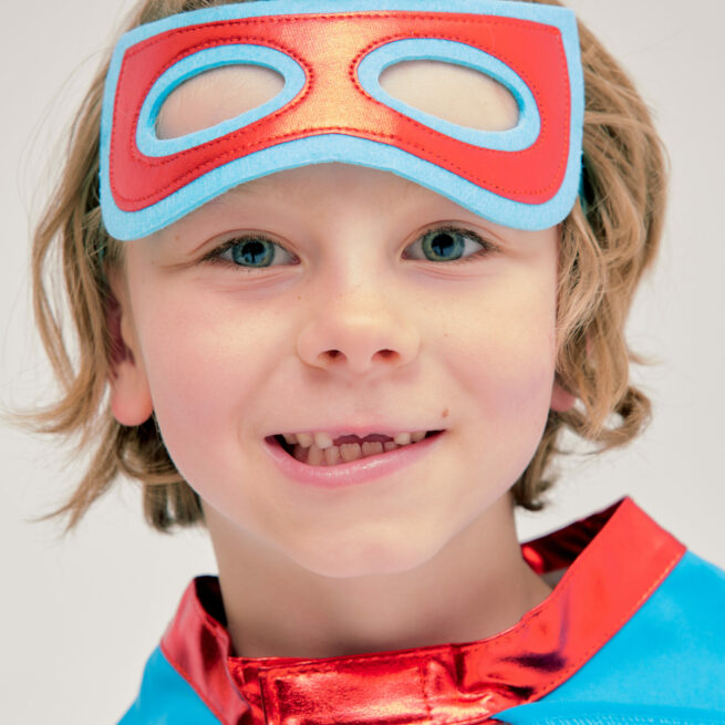 KIT SUPER HEROS BLEU ET ROUGE RATATAM KIDS