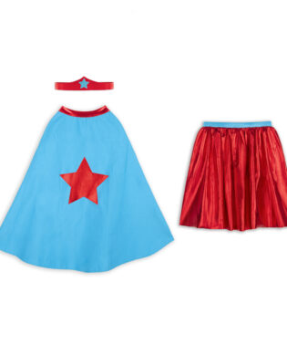 SM073 KIT SUPER GIRL ROUGE ET BLEU RATATAM KIDS