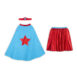 SM073 KIT SUPER GIRL ROUGE ET BLEU RATATAM KIDS