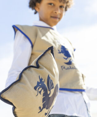 CM-CH013 KIT CHEVALIER BEIGE ET BLEU RATATAM KIDS