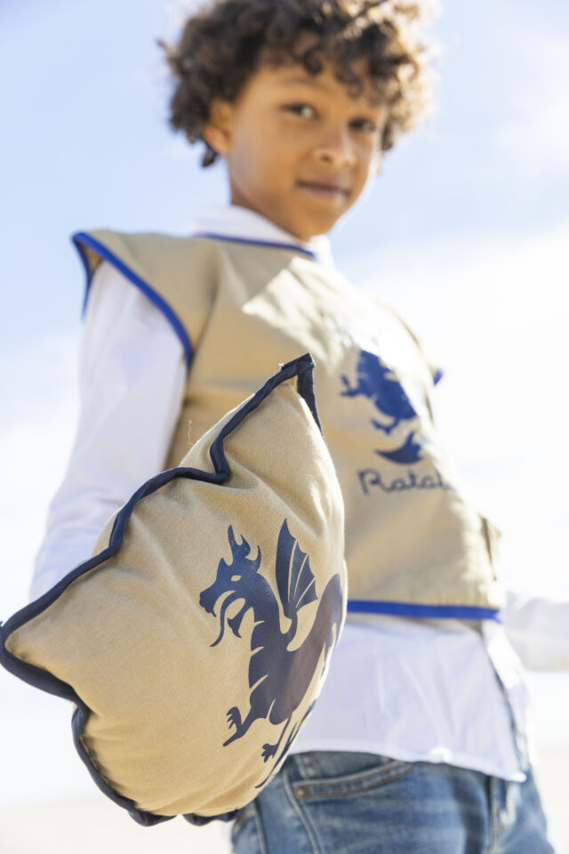 CM-CH013 KIT CHEVALIER BEIGE ET BLEU RATATAM KIDS