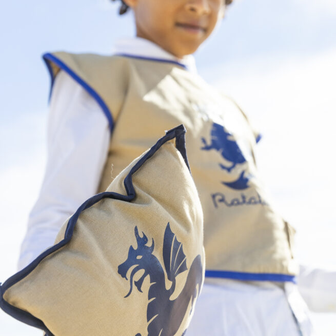 CM-CH013 KIT CHEVALIER BEIGE ET BLEU RATATAM KIDS