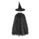 LE KIT SORCIERE RATATAM KIDS NOIR CS-M012 DEGUISEMENT POUR ENFANT AVEC CHAPEAU ET CAPE