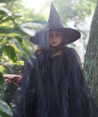 La cape sorcière - Noir