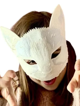 Masque chat brode deguisement