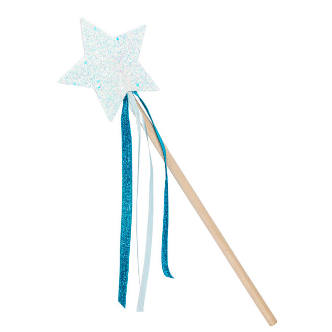 MAGIC WAND BLUE GLITTER RATATAM KIDS COSTUME BM037