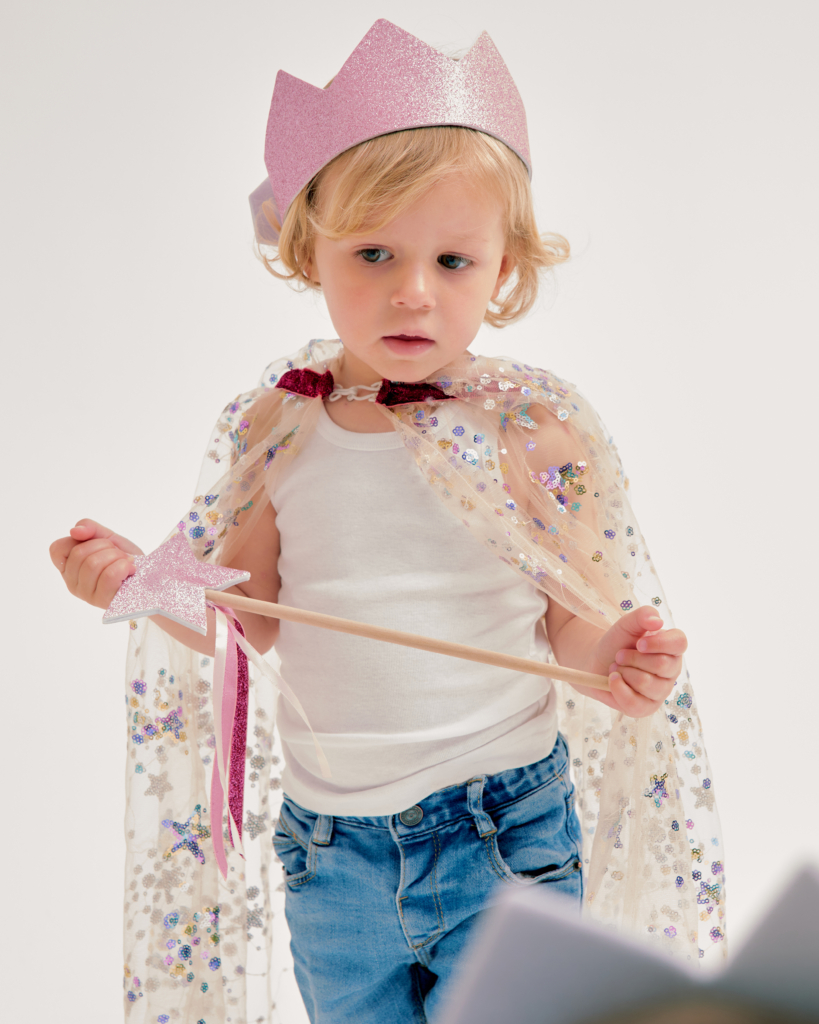 COURONNE PAILLETTES ROSE DEGUISEMENT ENFANTS