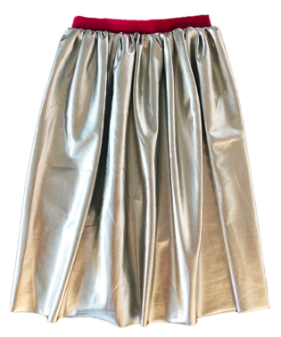 SILVER DISCO SKIRT SD-M00S