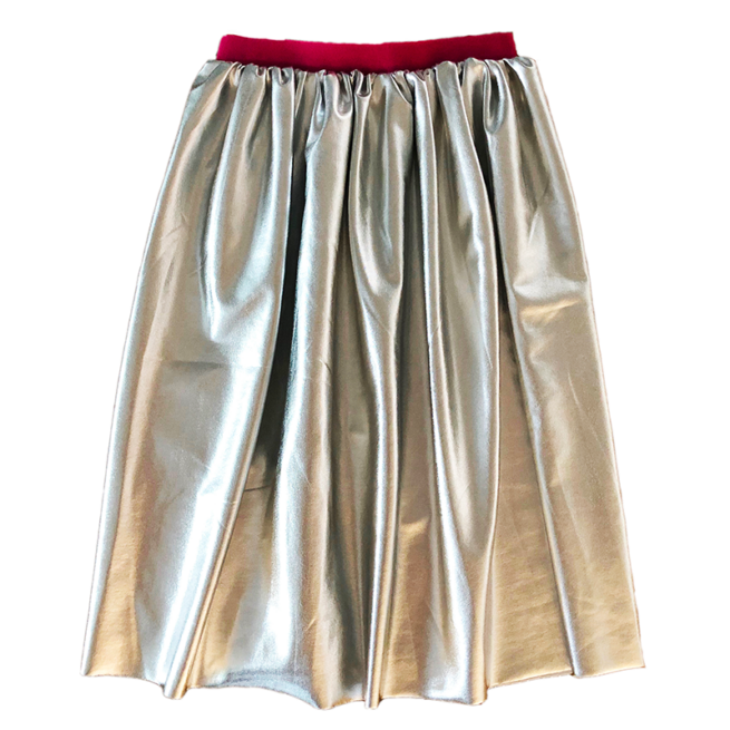 SILVER DISCO SKIRT SD-M00S