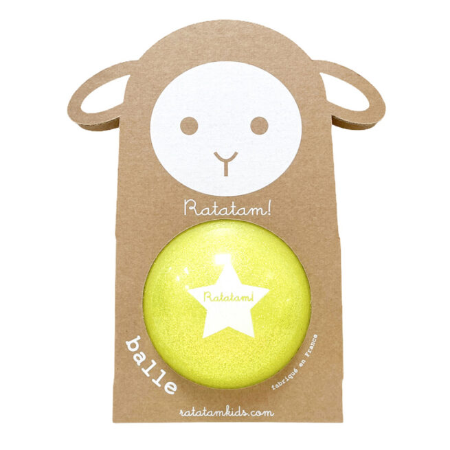 BALLON BABY MOUTON JAUNE POUR ENFANTS B034-10 RATATAM KIDS