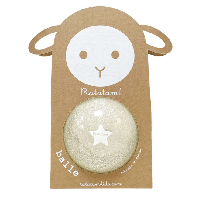 SILVER BABY SHEEP BALL FOR KIDS B036-10 RATATAM KIDS