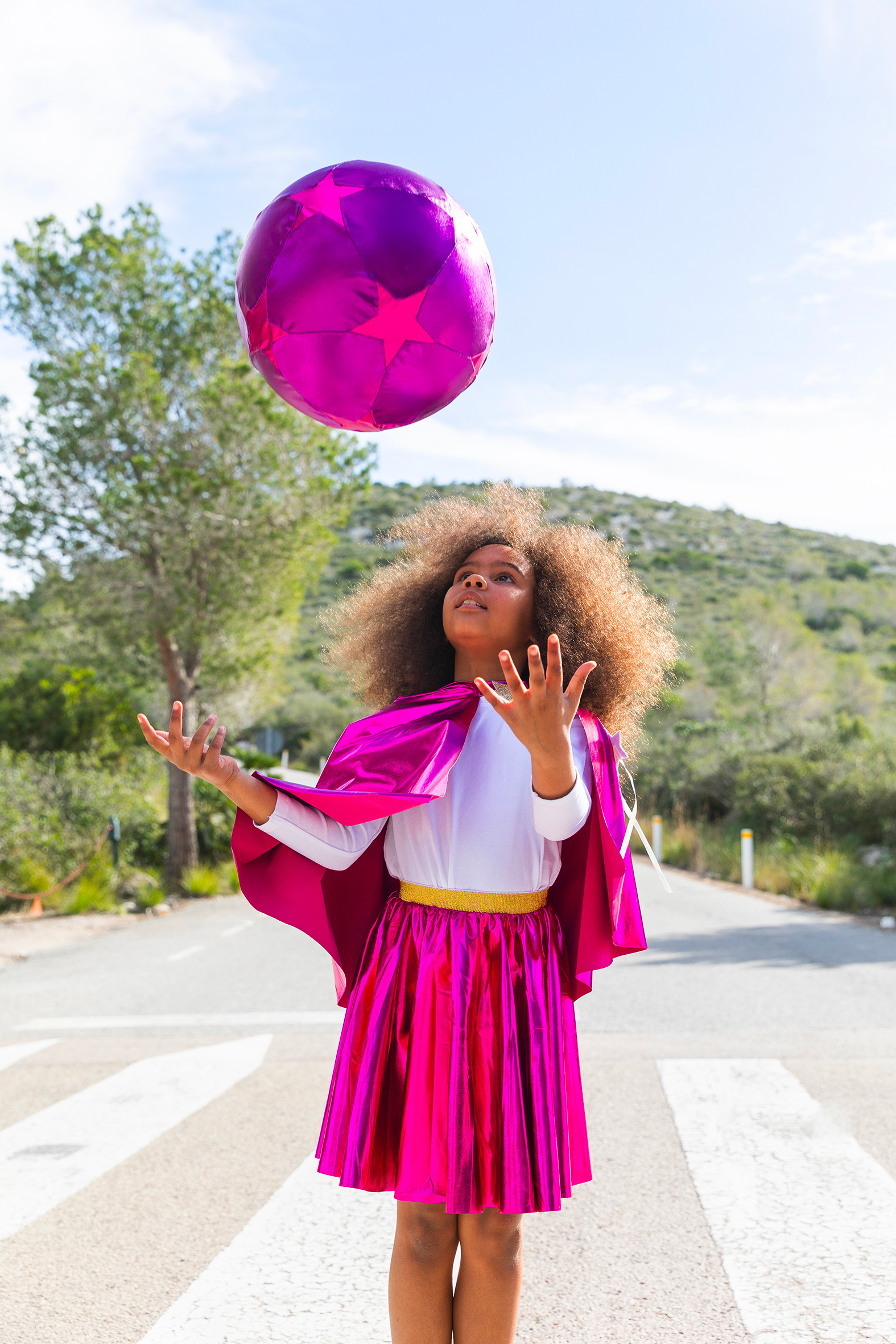 BALLON TISSU ETOILES VIOLET BT-J007 JOUETS BALLONS ENFANTS RATATAM