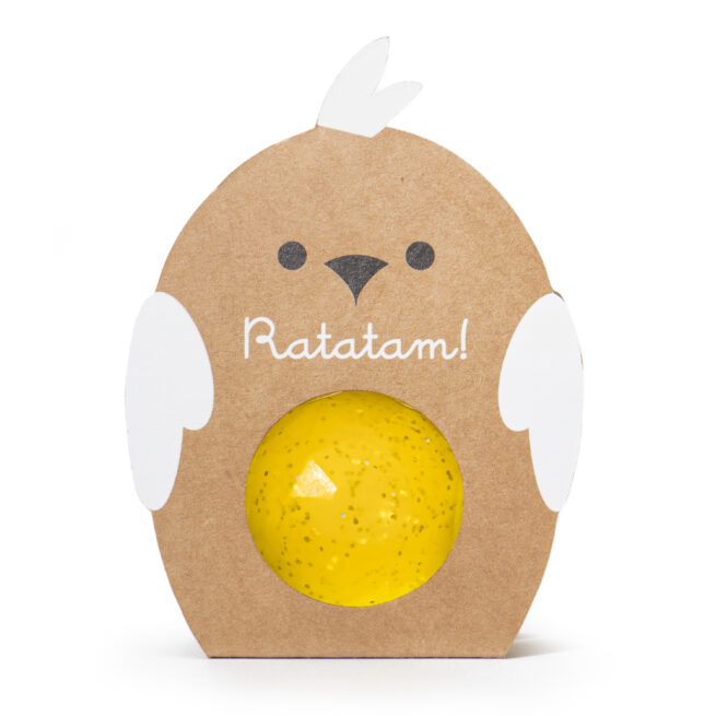 BALLE REBONDISSANTE OISEAU JAUNE RATATAM KIDS