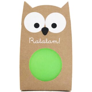 GREEN OWL BOUNCING BALL CHILDREN'S TOY BRH-045 RATATAM KIDS