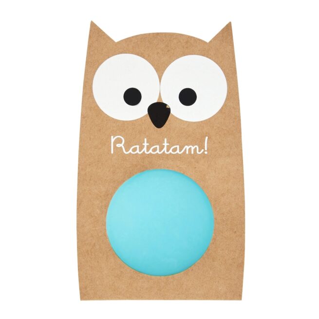 RATATAM KIDS BLUE OWL PHOSPHORESCENT BOUNCING BALL