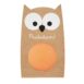 RATATAM KIDS ORANGE OWL PHOSPHORESCENT BOUNCING BALL