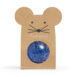 BALLE REBONDISSANTE SOURIS PAILLETTE BLEU BRS-040 RATATAM KIDS