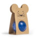 BALLE REBONDISSANTE SOURIS PAILLETTE BLEU BRS-040 RATATAM KIDS