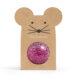 BALLE REBONDISSANTE SOURIS PAILLETTE ROSE BRS-041 RATATAM KIDS