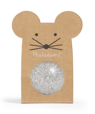 SILVER GLITTER MOUSE BOUNCING BALL BRS-043 RATATAM KIDS