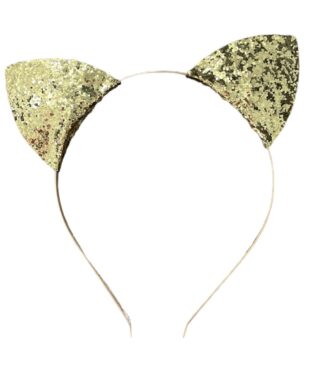 GOLD GLITTER CAT HEADBAND FOR KIDS ST-044 RATATAM KIDS