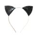 SERRE TETE CHAT A PAILLETTES NOIR POUR ENFANT RATATAM KIDS