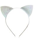 HEADBAND WITH CAT EARS WHITE GLITTER COSTUME FOR KIDS ST-048 RATATAM KIDS