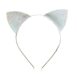 SERRE TETE AUX OREILLES DE CHATS PAILLETTES BLANC DEGUISEMENT POUR ENFANTS ST-048 RATATAM KIDS