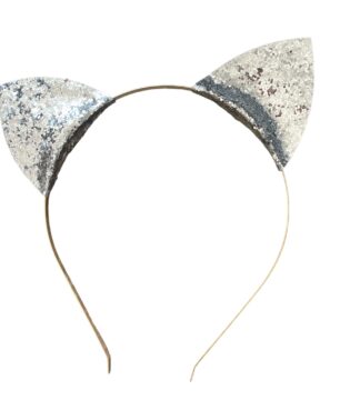 RATATAM KIDS SILVER GLITTER CAT HEADBAND