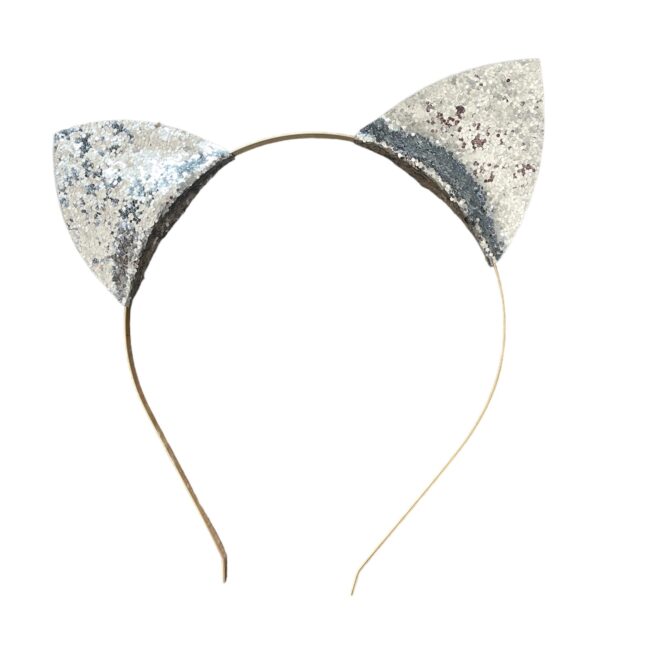 RATATAM KIDS SILVER GLITTER CAT HEADBAND