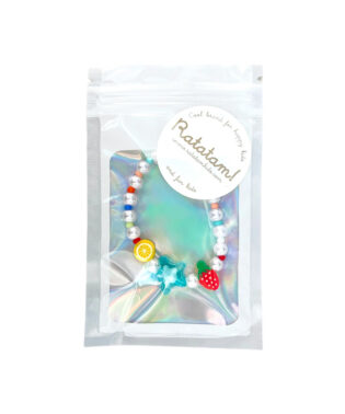 BRACELET EN PERLES MULTICOLORES ET FRUITS POUR ENFANT RATATAM KIDS BR-FRU01