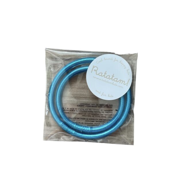 SET 2 BRACELETS TUBES BLEU CLAIR RATATAM KIDS BT-M013E