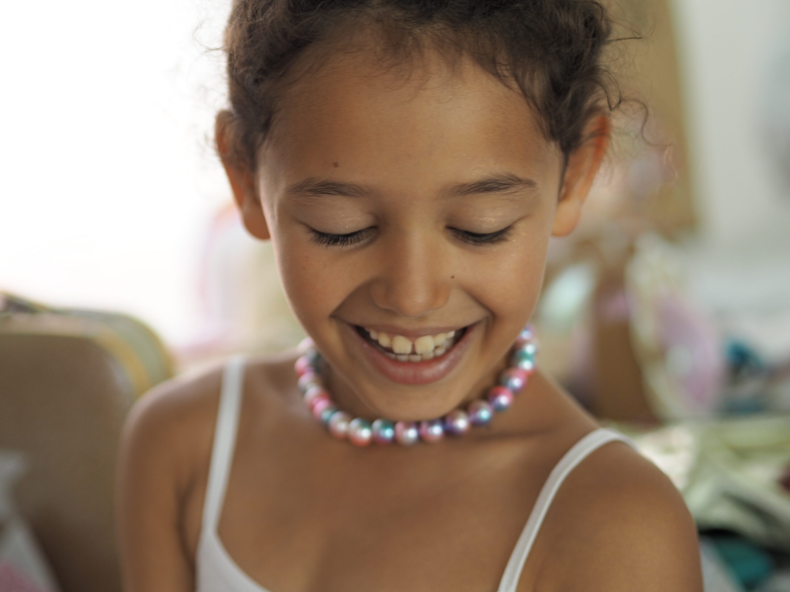 SET COQUILLAGE PERLES ROSE