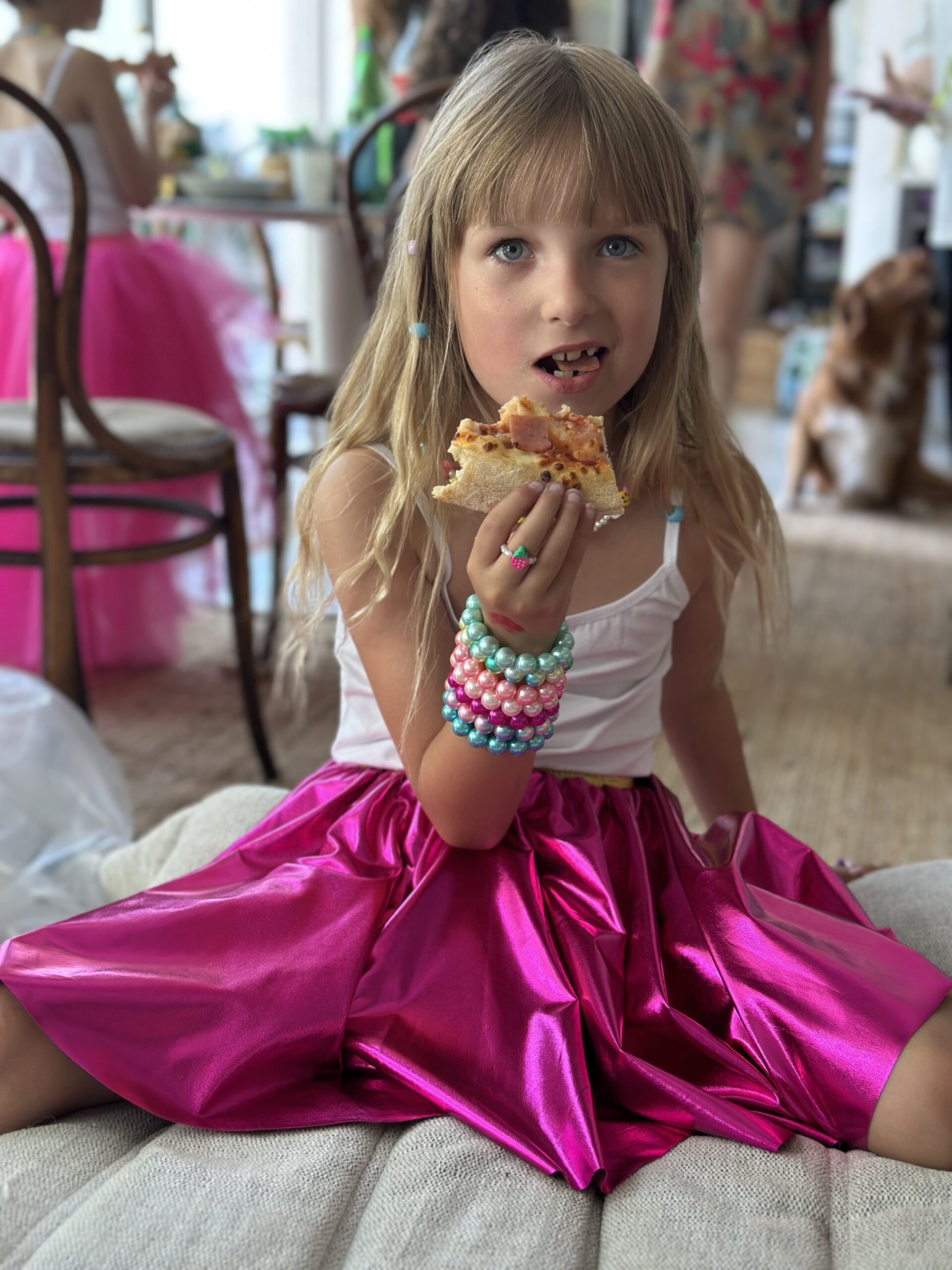 SET COQUILLAGE PERLES ROSE