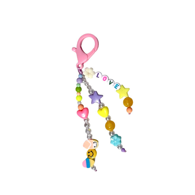 LOVE RATATAM KIDS KEYRING WITH BEADS PC-LOV03