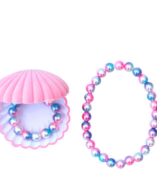 RATATAM KIDS PINK PEARL BRACELET AND NECKLACE SHELL SET SP-M004C